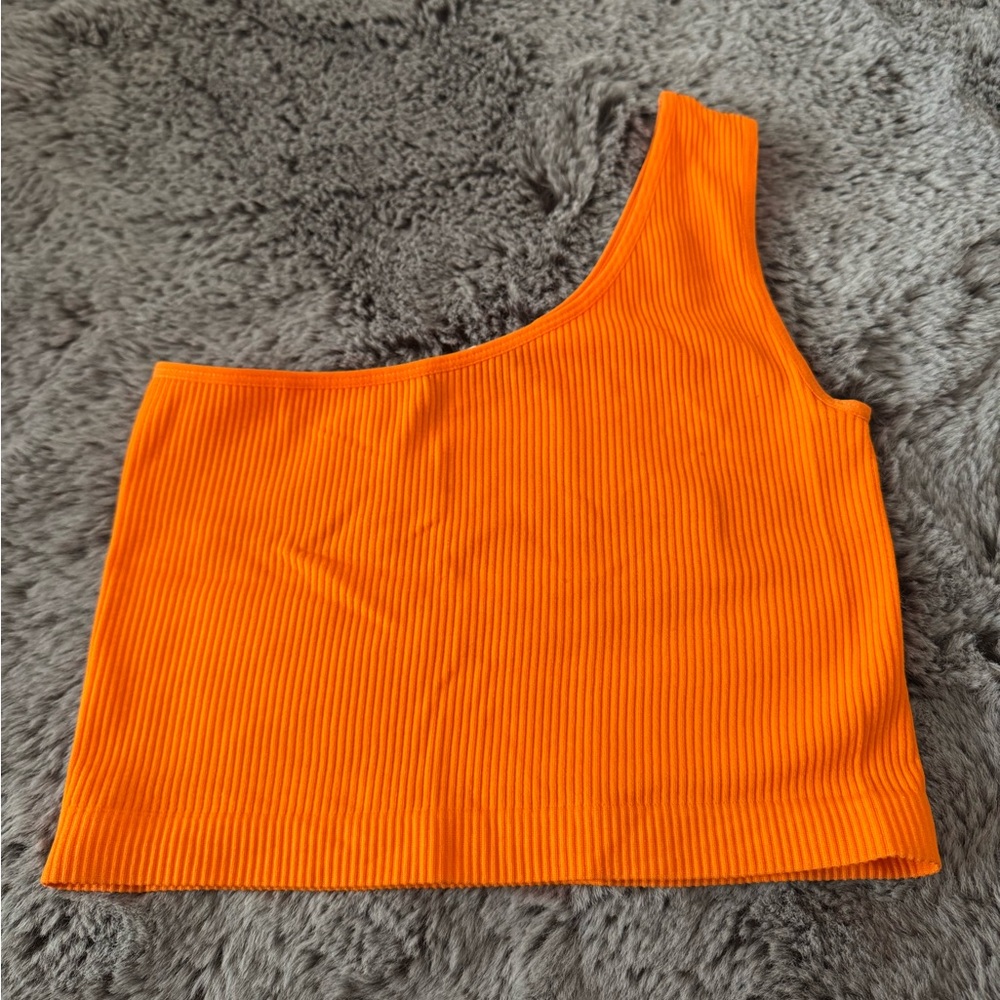 One Shoulder Crop Top Size S-M